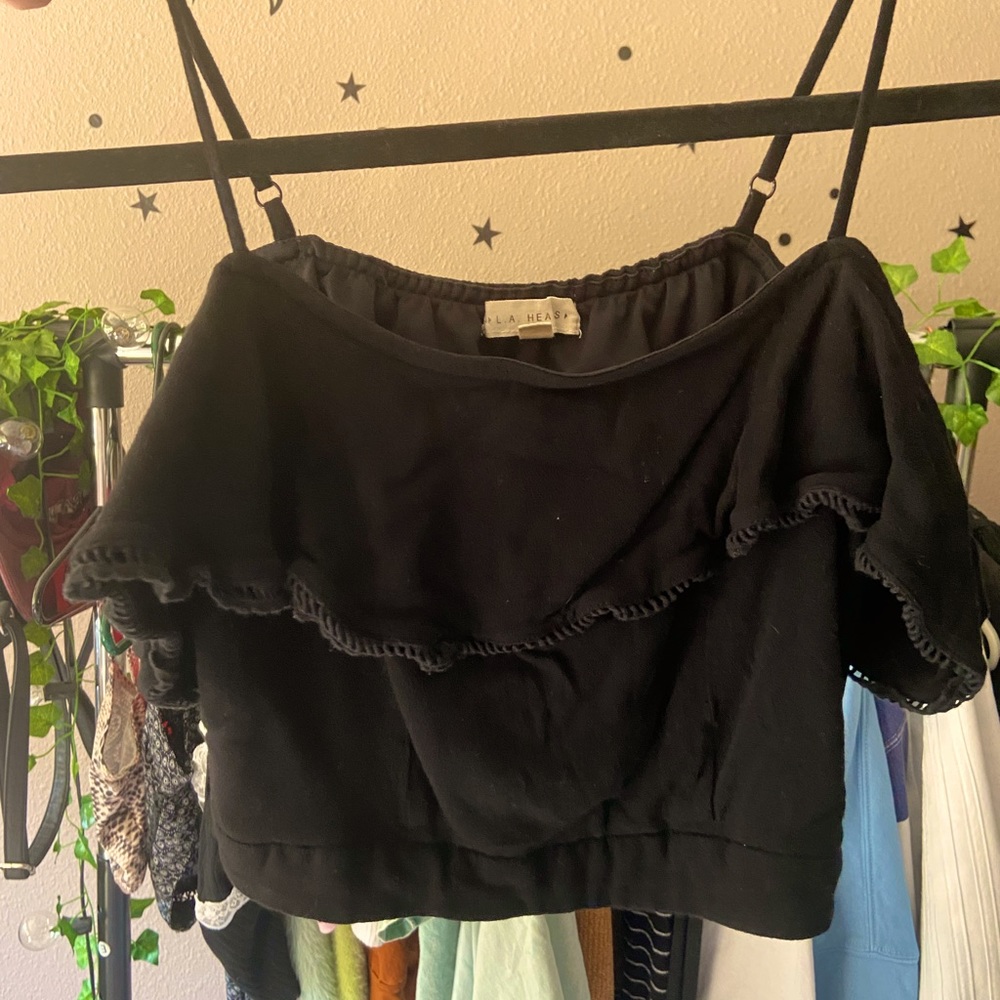 L.A. Hearts XS black crop top